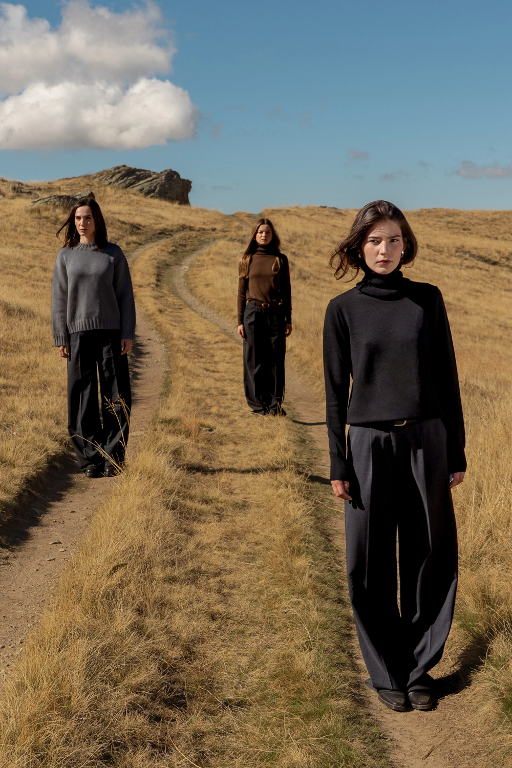 Column Trousers - charcoal