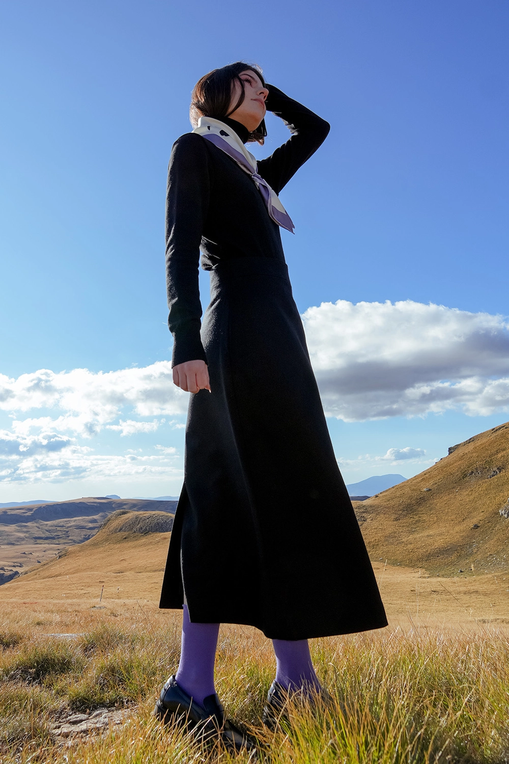 Sculpture Skirt - deep-black